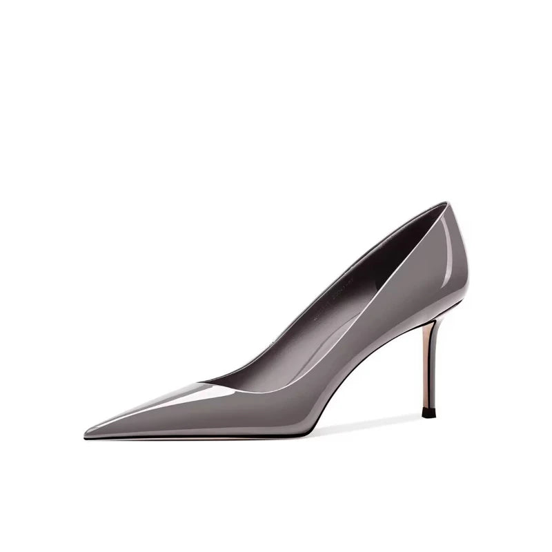 Elegant Pointed Toe Thin Heel Slip On Pumps for Women