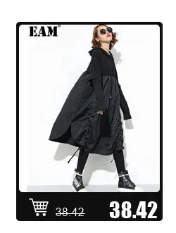 [EAM] Gray Slim Elegant Knitting Sweater Turtleneck Long Sleeve Women Pullovers New Fashion Tide Spring Autumn 2025 1DH7116