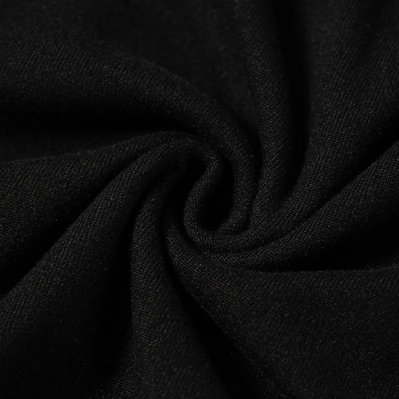 Cryptographic Fall Winter Turtleneck Elegant Long Sleeve Maxi Dress Outfits for Women Casual Fashion Bodycon Dresses Vestido