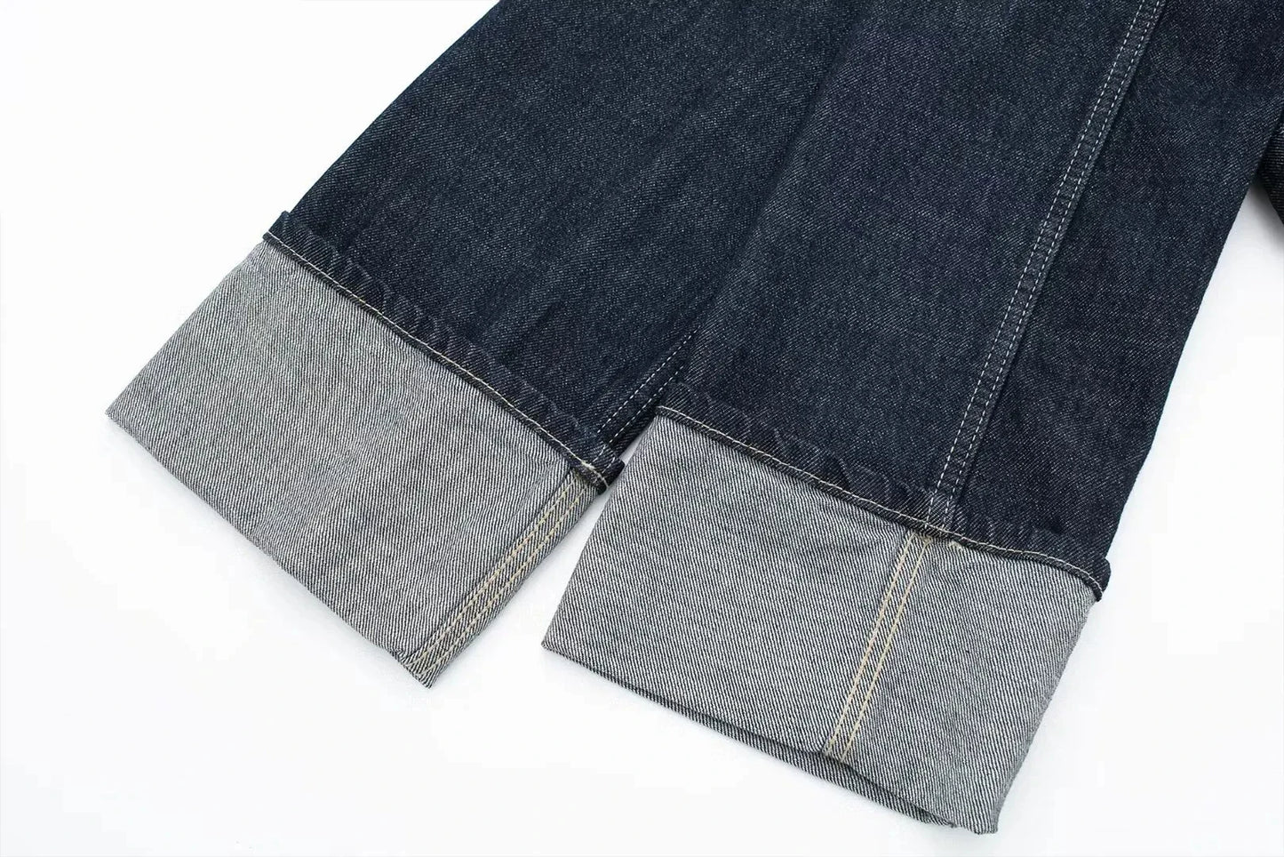 Retro Spliced Street Denim Two Piece Set for Women