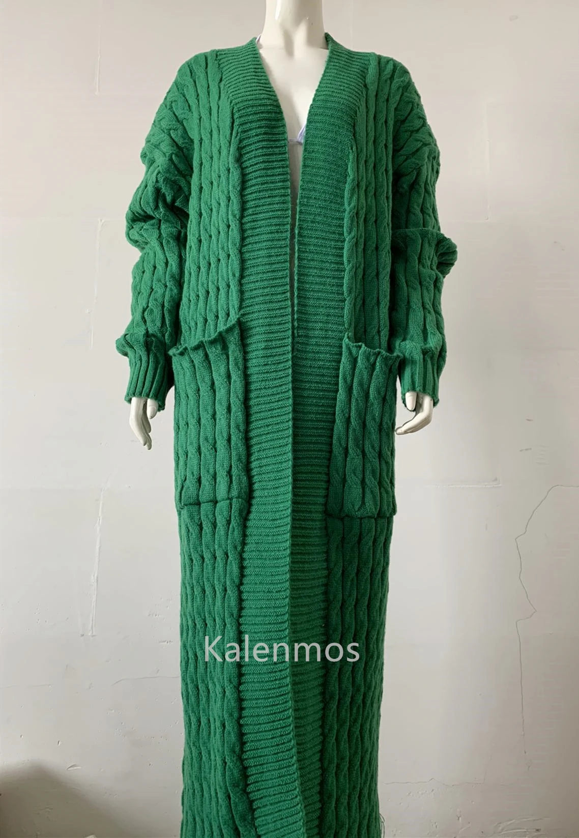 Long Sleeve Crochet Knit Cardigan Sweater for Women