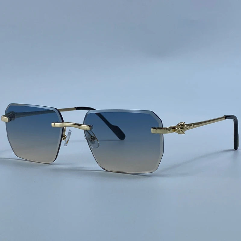 Square Rimless Fashion Sunglasses