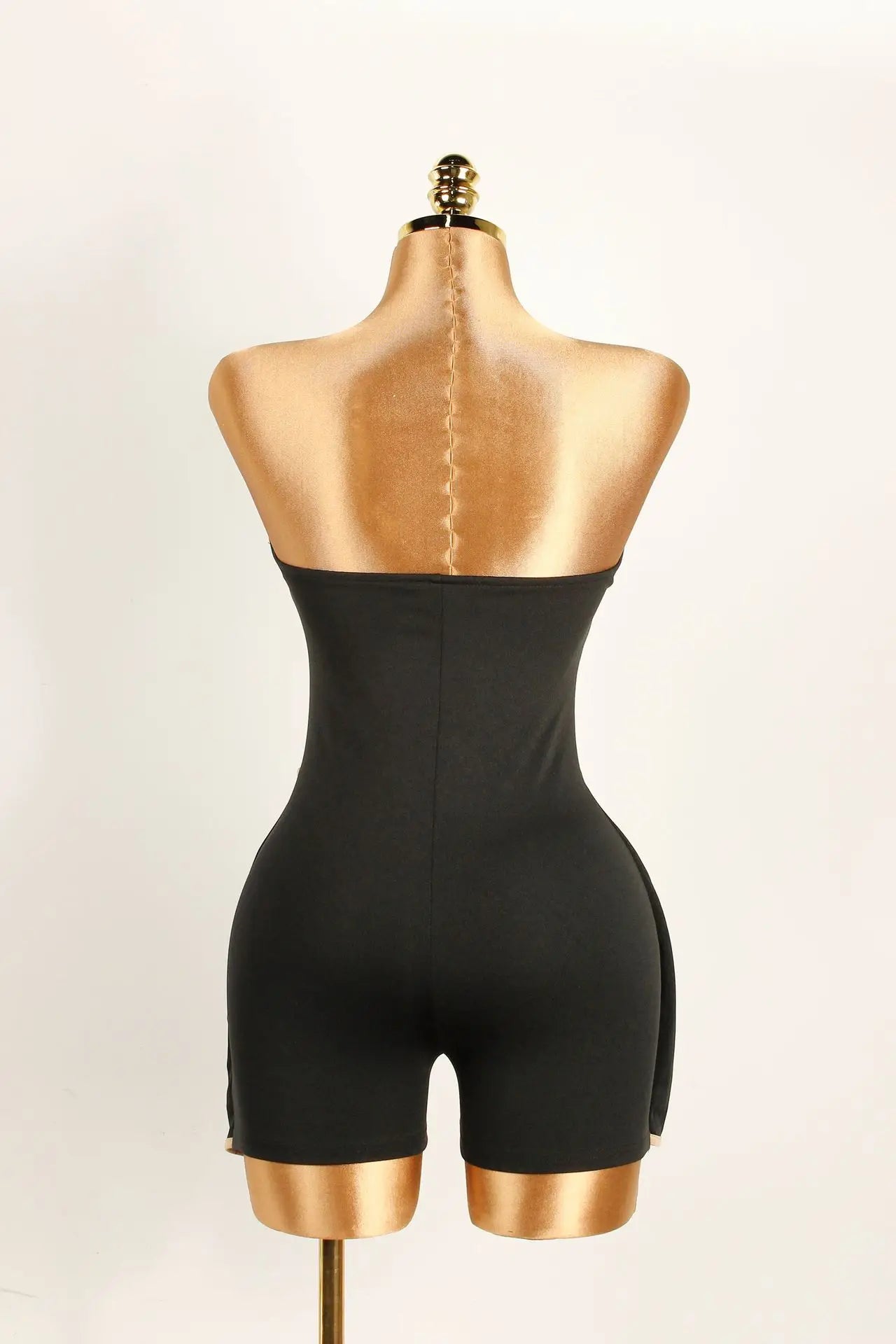 FAGADOER Sexy Striped Patchwork Bodycon Jumpsuits Women Solid Sleeveless Backless One Piece Rompers Female Streetwear Overalls