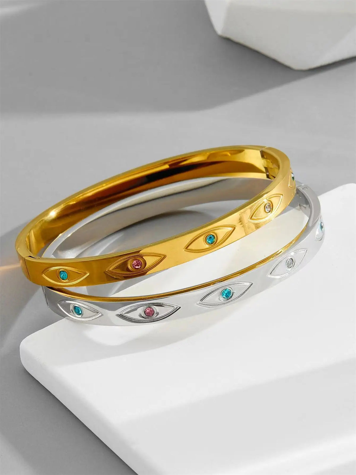 Gold Plated Celestial Cuff Bracelet