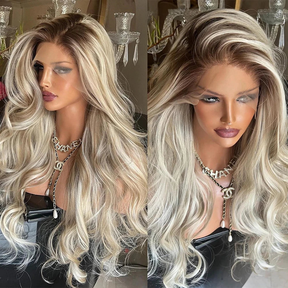 Long Wavy Synthetic Lace Front Wig