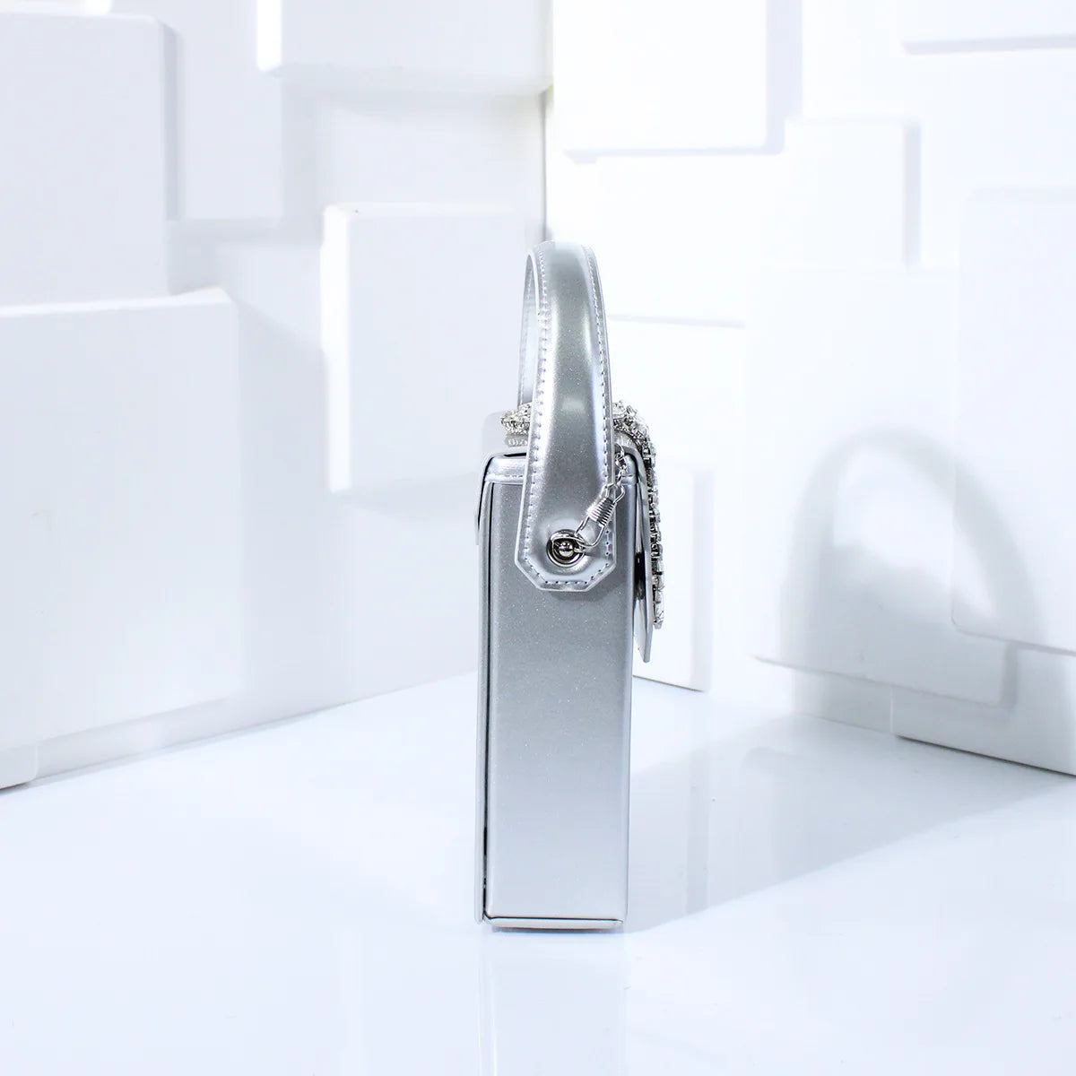 Exquisite Compact Banquet Bag for Women Luxury Rhinestones Square Box Versatile Wedding Clutch Purse Evening Dress Bag