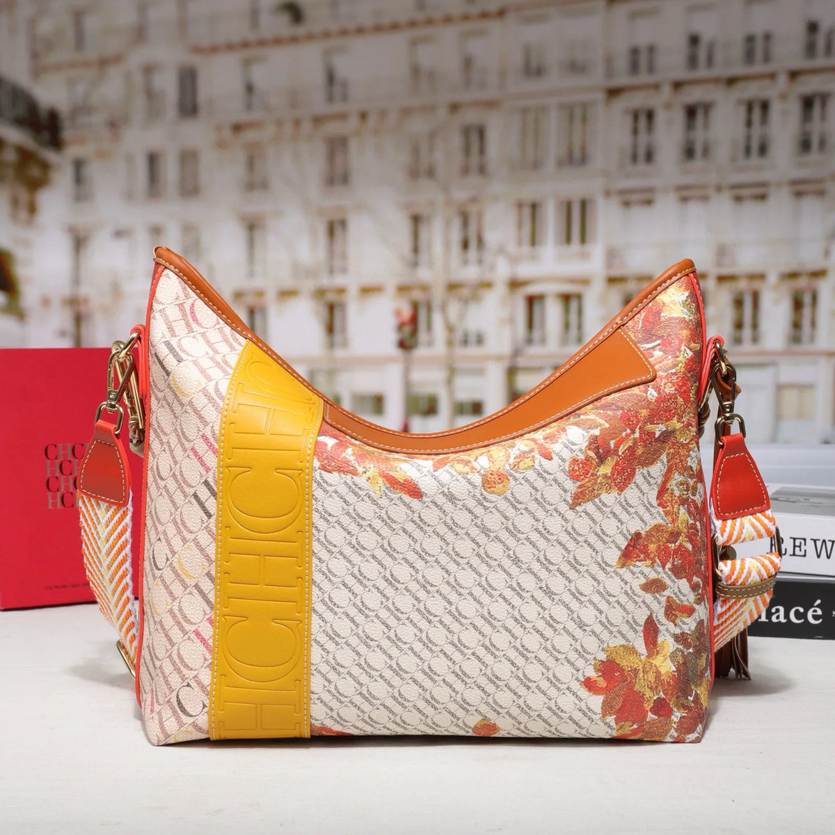 Textured Letter Print Tote And Crossbody Bag for Women