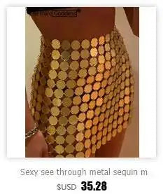 Sheer Metal Chain Backless Mini Dress Party Clubwear for Women