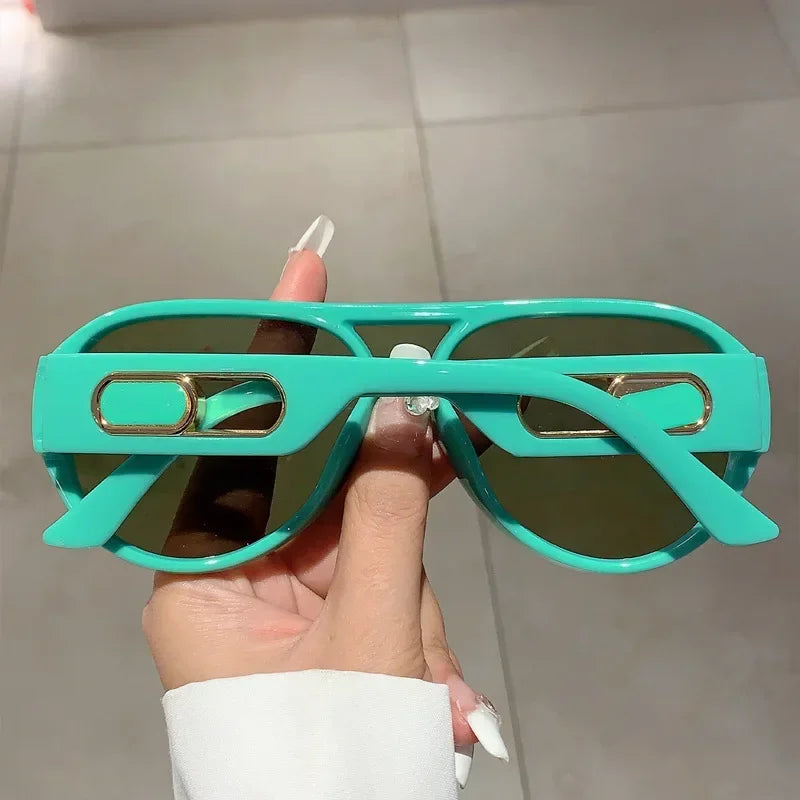 Oversized Square Pilot Sunglasses