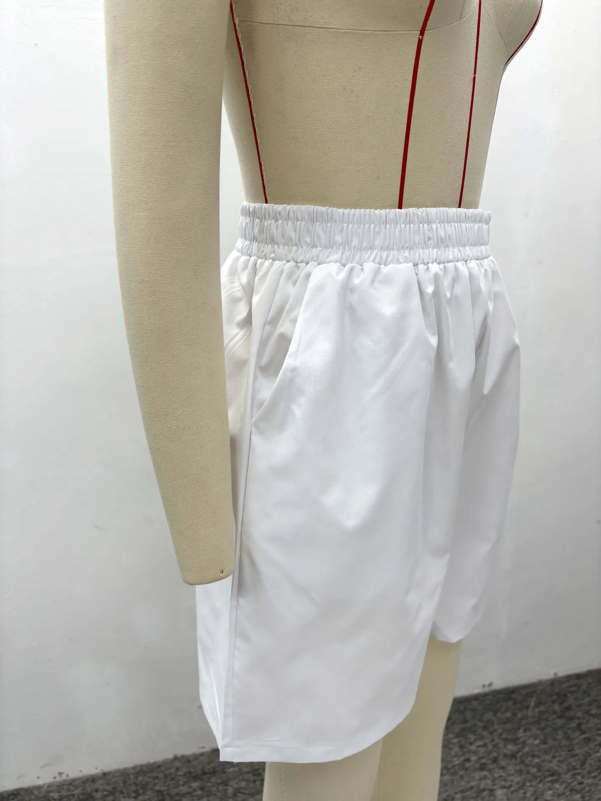 Casual Turn Down Collar Shirt And Shorts Set for Women