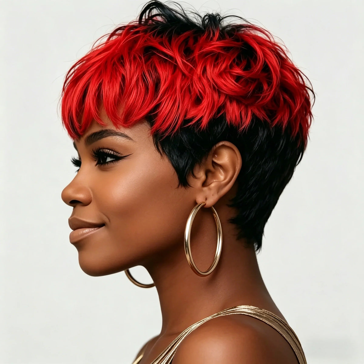 Short Brazilian Pixie Cut Human Hair Wig for Women