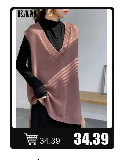 [EAM] Gray Slim Elegant Knitting Sweater Turtleneck Long Sleeve Women Pullovers New Fashion Tide Spring Autumn 2025 1DH7116