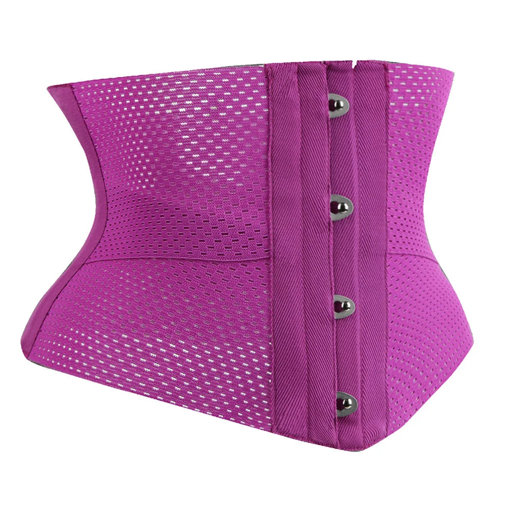 Breathable Elastic Mesh Underbust Corset for Women