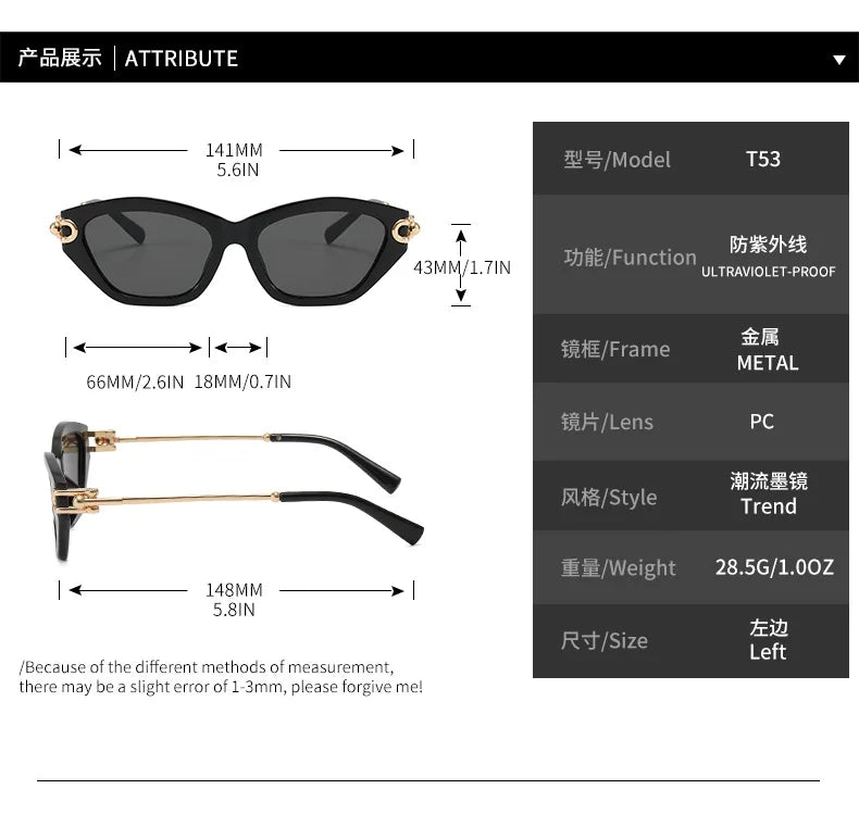 Knot Detail Cat Eye Sunglasses