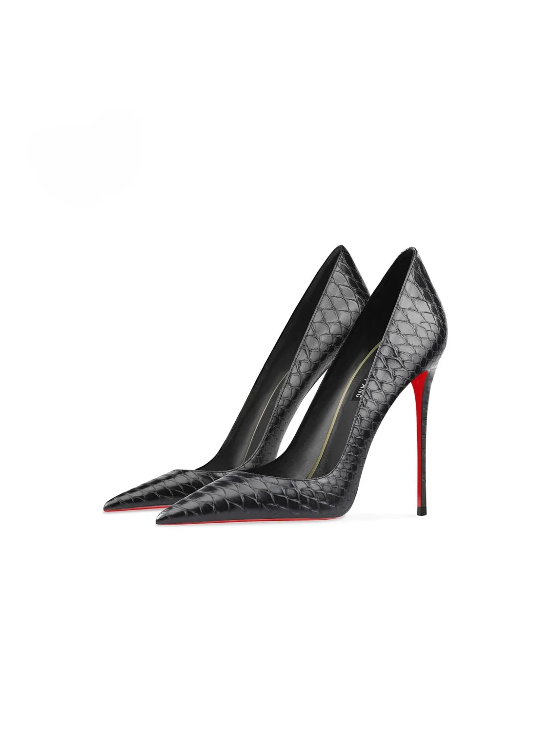 Snake Embossed Pointed Toe Stiletto Pumps for Women