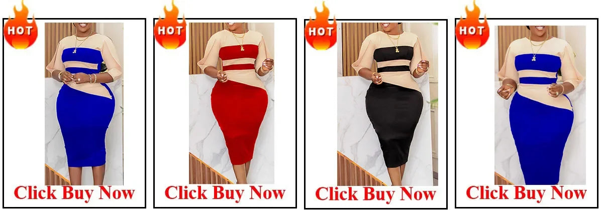 Customized African Wedding Party Dreses for Women Spring Autumn African Short Sleeve V-neck Polyester Green Pink Red Long Dress