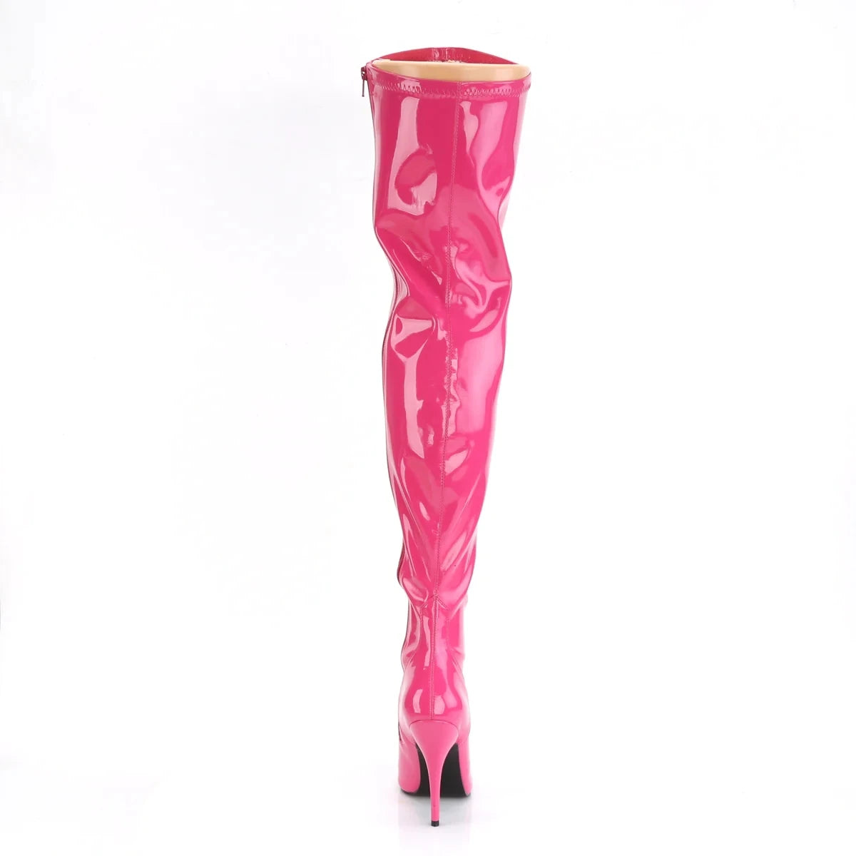 Plus Size Over-The-Knee Leather Stiletto Boots for Women