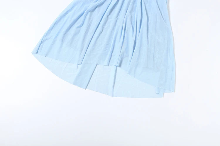 See-Through Halter Chain With Sleeveless Low-Neck Backless Gown for Women