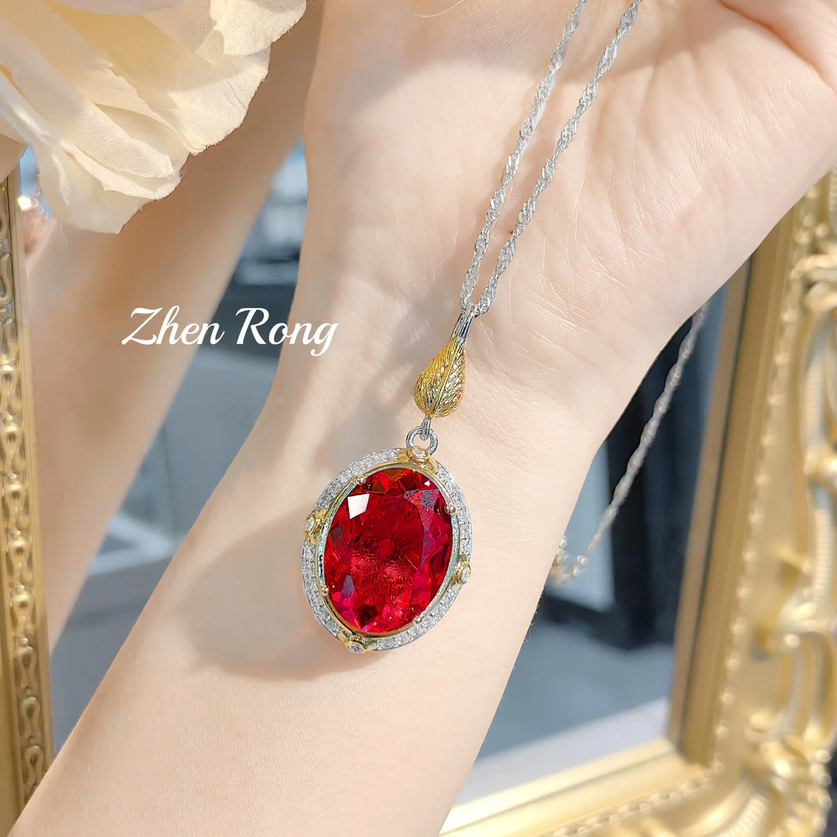 Sparkling Cubic Zirconia Necklace Earrings And Ring Set for Women