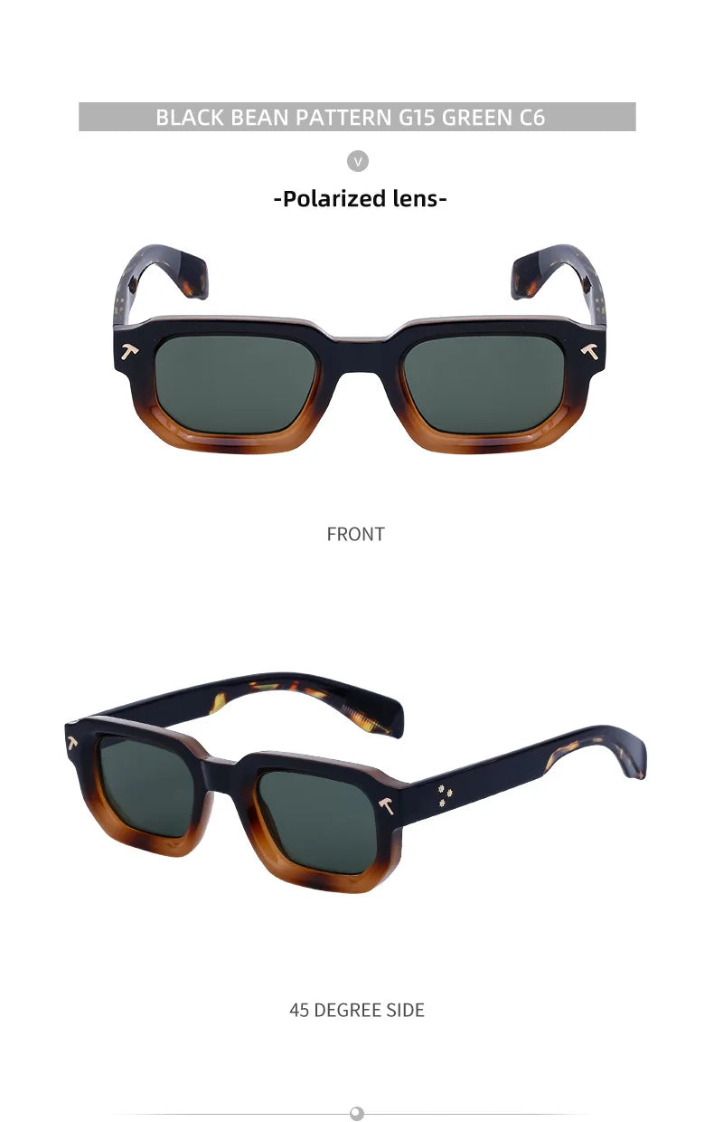 Small Square Polarized Sunglasses