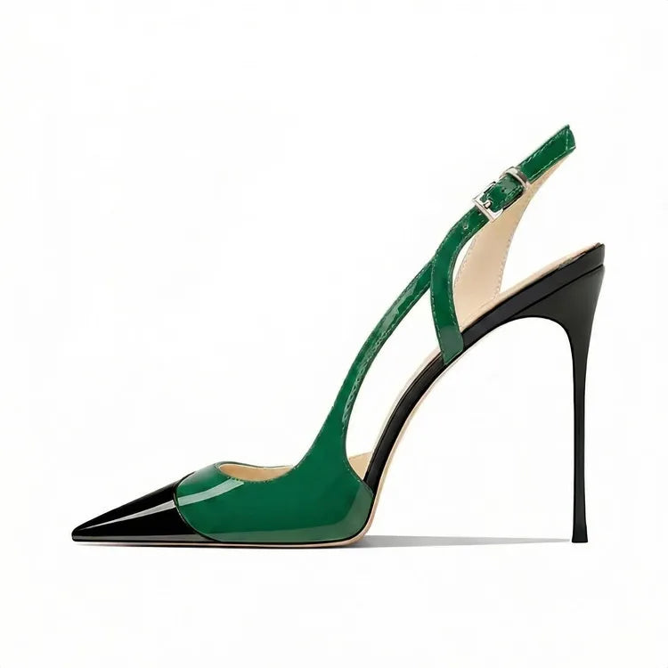 Pointed Toe High Heel Slingback Sandals for Women