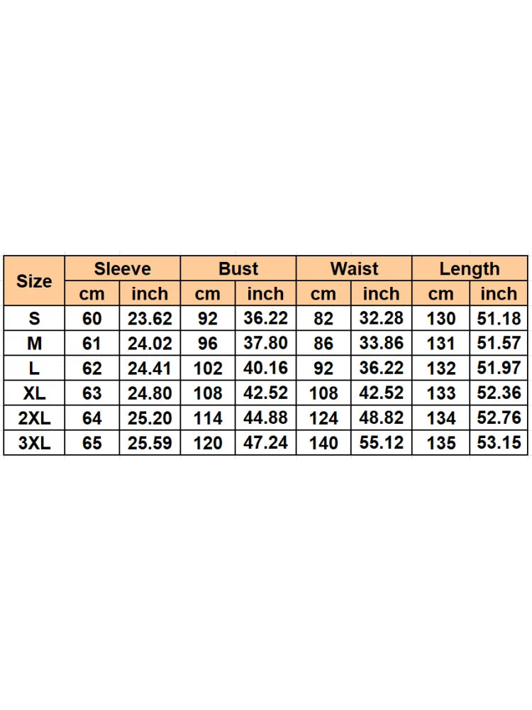 Plus Size V-Neck Long Sleeve Ankle-Length Dress for Women