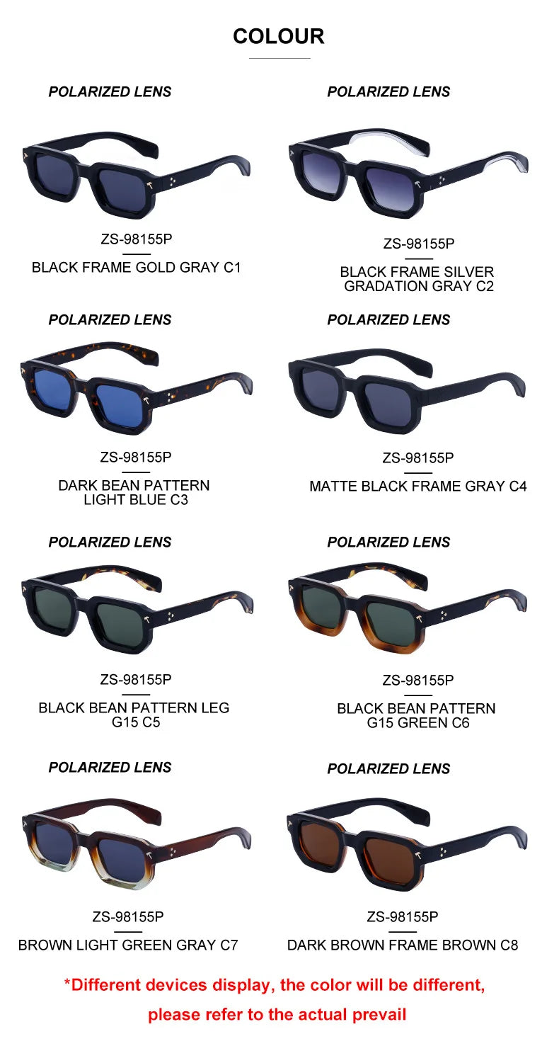 Small Square Polarized Sunglasses