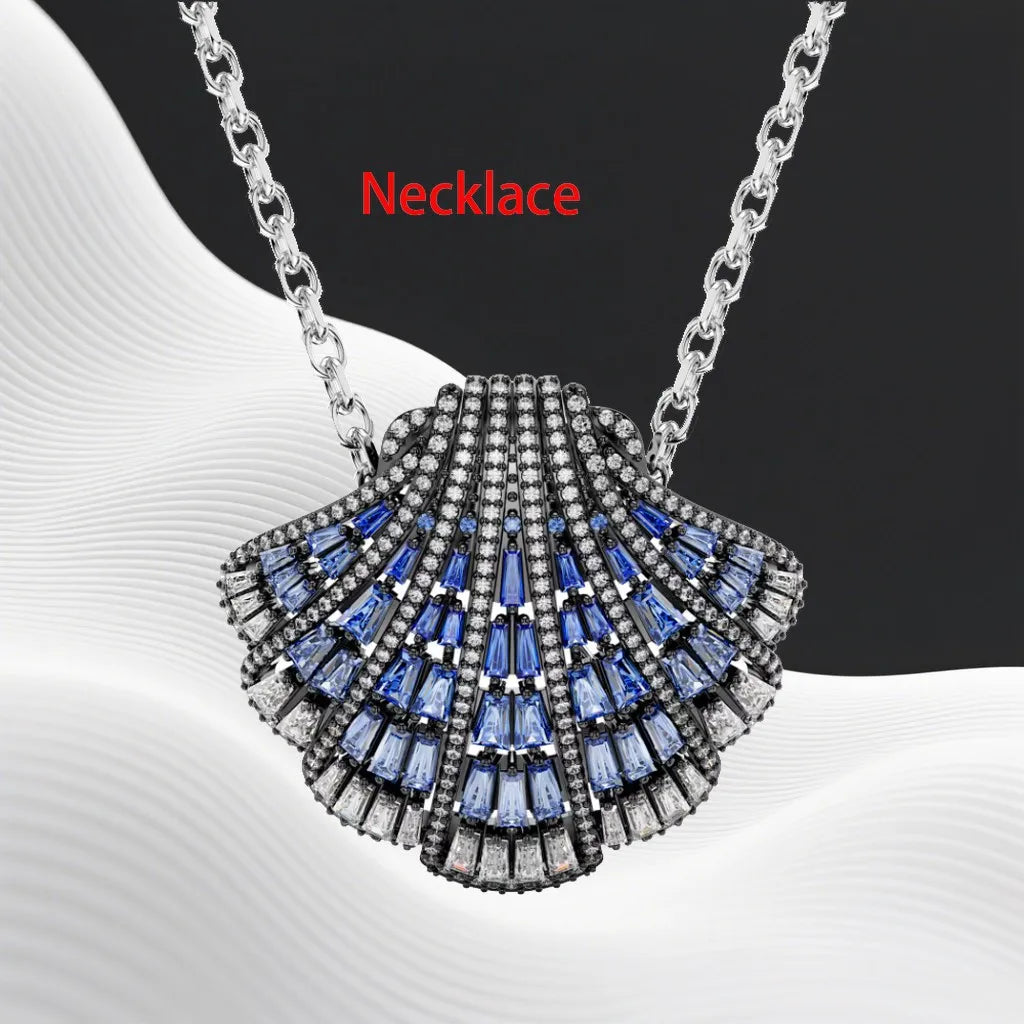 Crystal Necklace And Earrings Set
