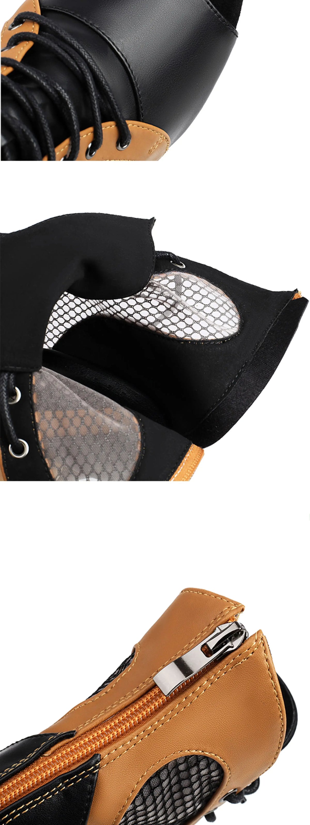 Lace-Up Stiletto Latin Dance Ankle Boots for Women