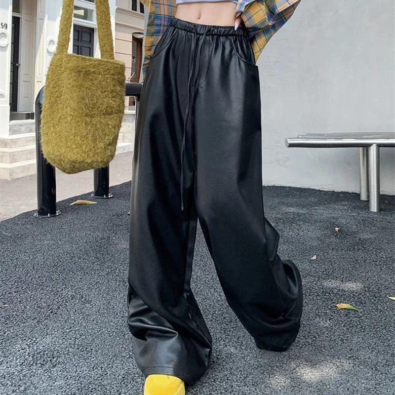 Elevated High Waist Casual Straight Leg Pants for Women