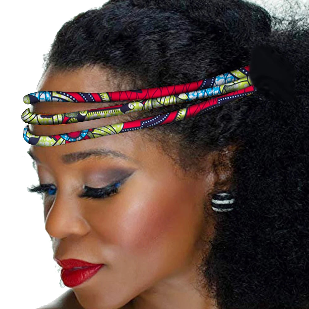 Colorful African Wax Print Handmade Headwrap for Women