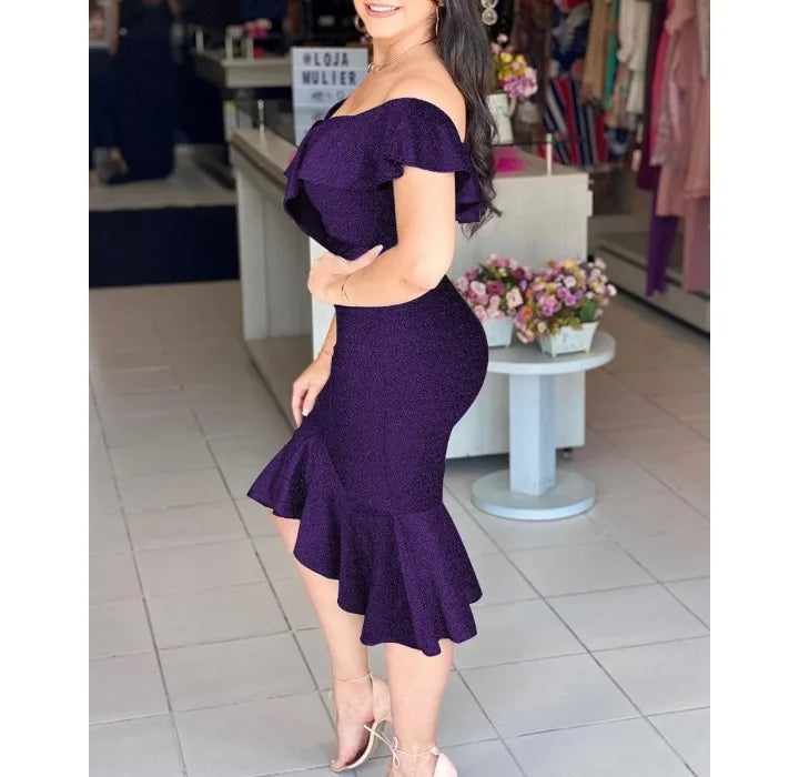 Flattering Silhouette Midi Dress