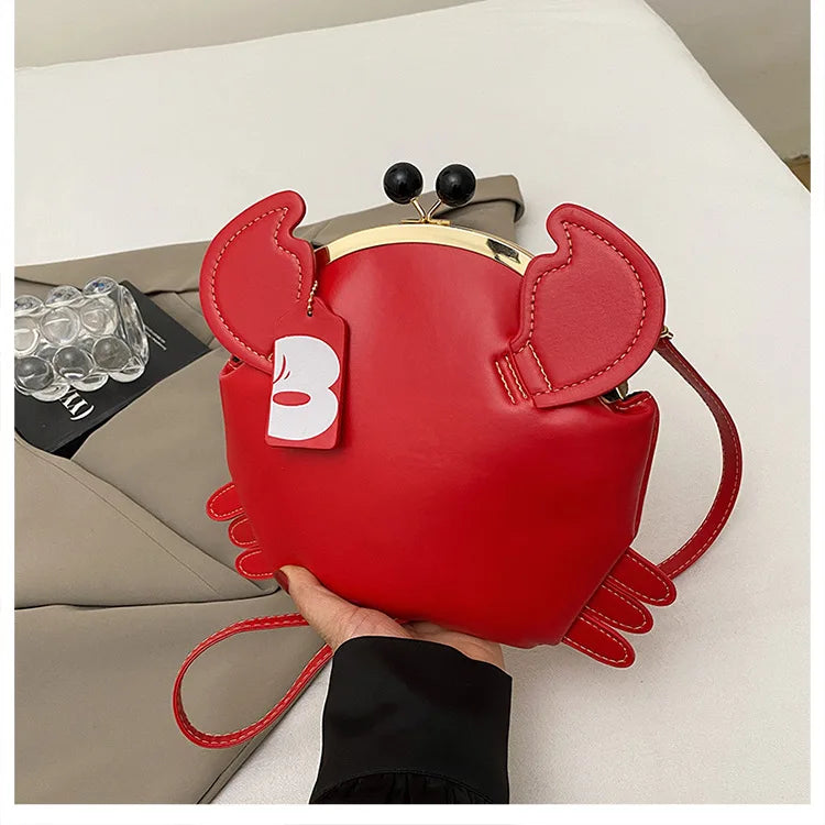Crab Crossbody Handbag With Coin Purse