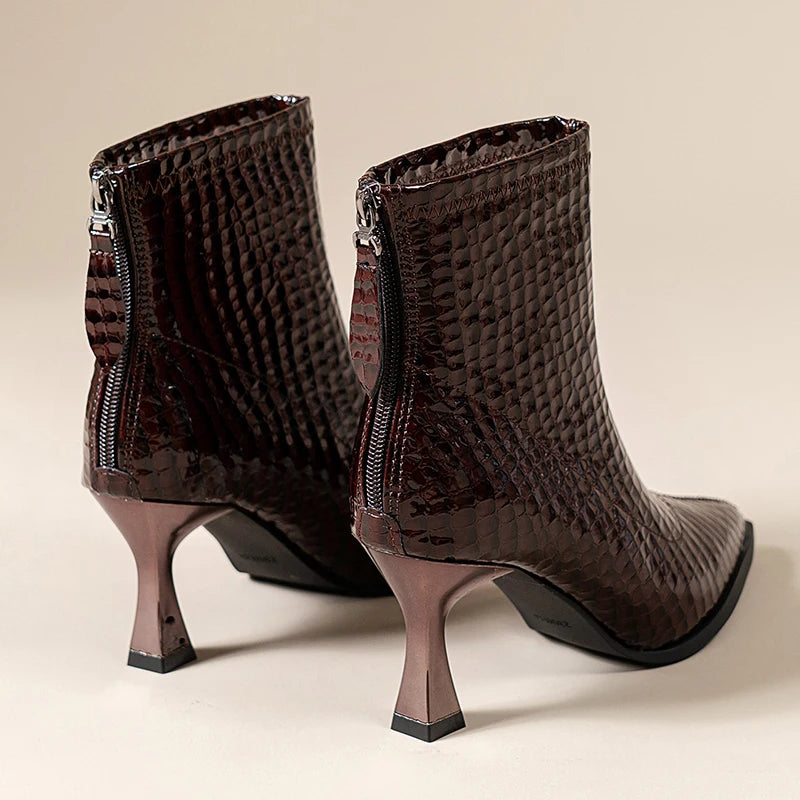 Sleek Pointed Toe Ankle Boots