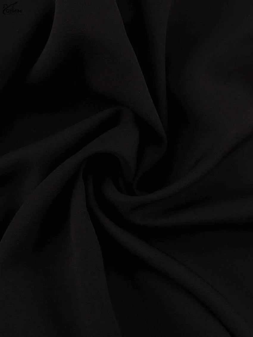 Oymimi Elegant Blue Cotton Womens Dresses Fashion Lapel Short Sleeve Button Dresses Autumn New High Waisted Pleated Mini Dress