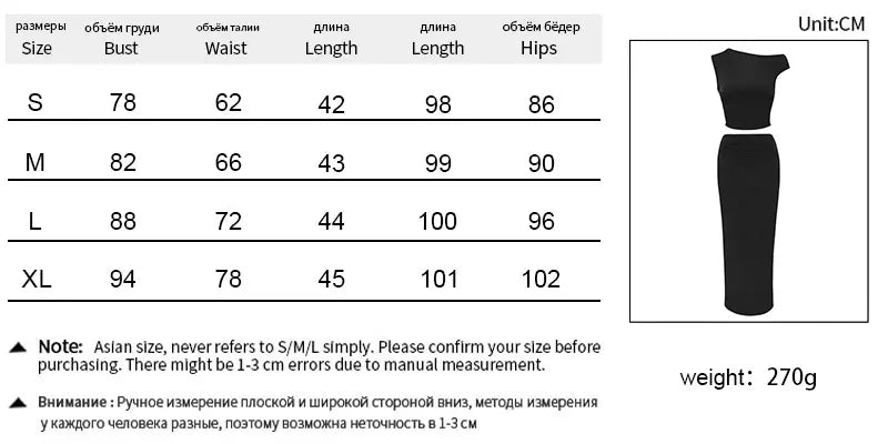 Women's Tank Maxi Skirt Spring New Two Piece Fashion Tank Black Sexy Split Skirt Lady Casual Slim Elegant High Quality Clothing