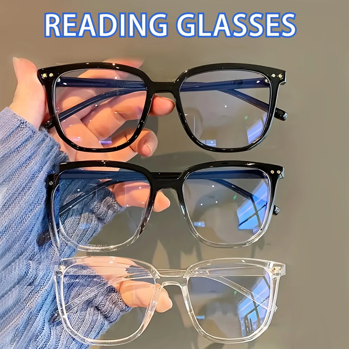 Square Frame Clear Lens Glasses