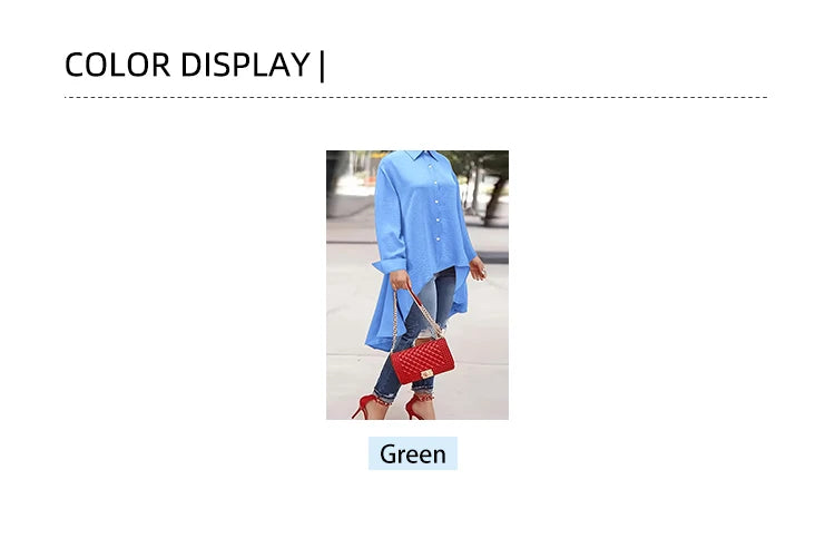 Plus Size 2025 Spring Summer New Women's Solid Color Single Breasted Lapel Tops Long Sleeve Loose Casual Shirt
