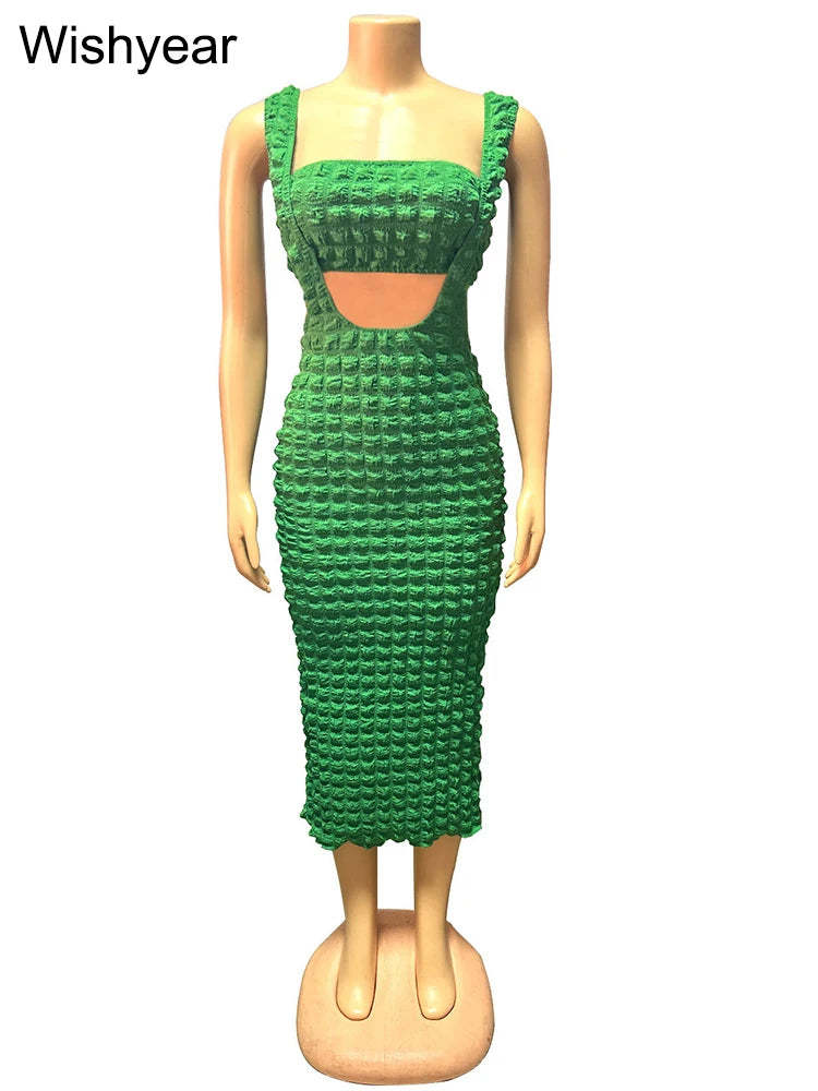 Cutout Crop Top Two Piece Set