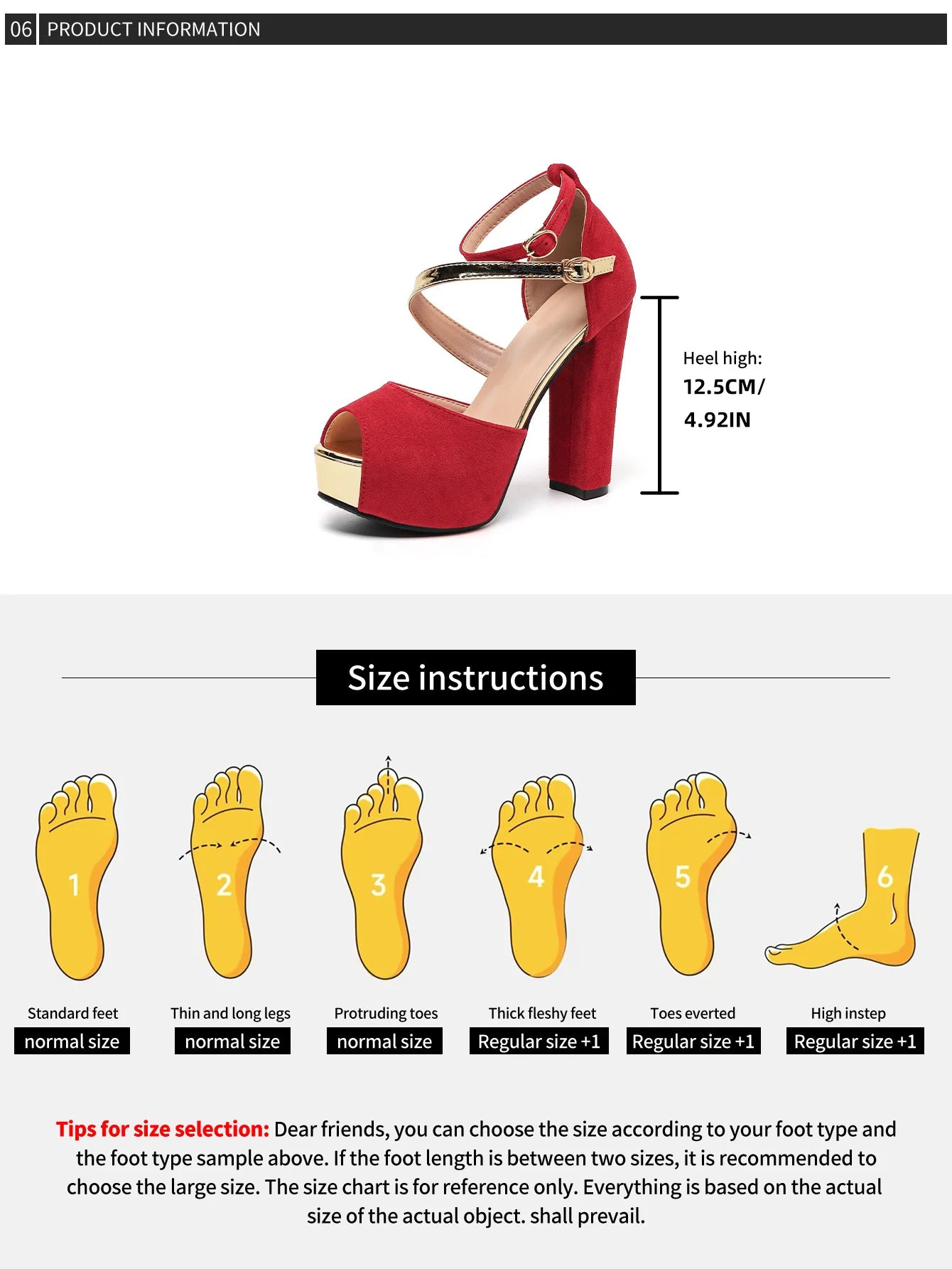 Peep Toe Square Heel Platform Sandals