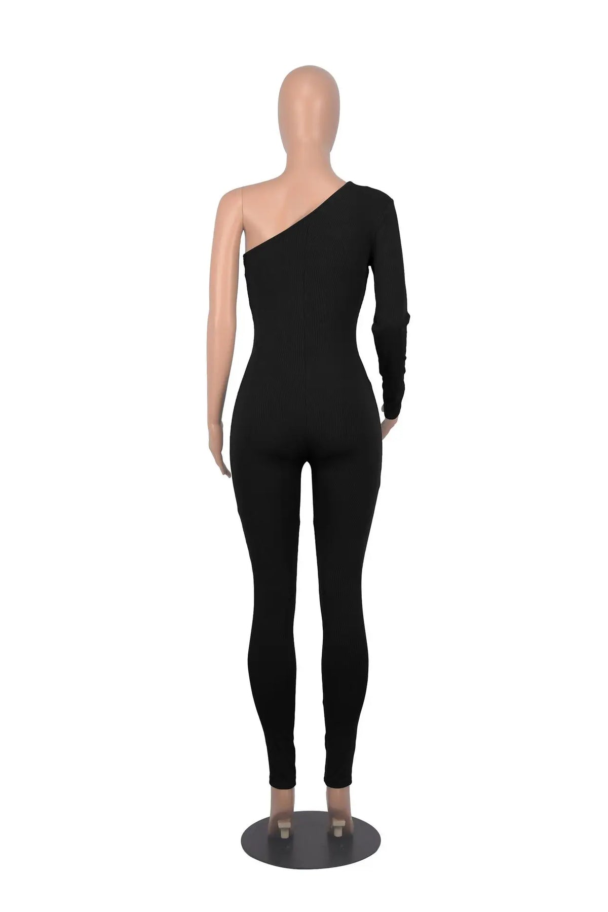 Slim Fit Knitted Full Length Club Jumpsuit for Women