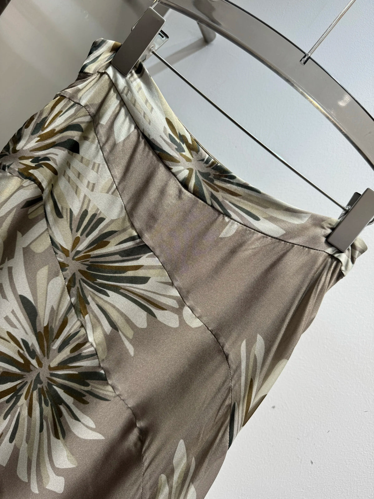 Loose Floral Print Silk Resort Five Piece Set for Women