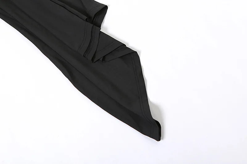 Cryptographic Fashion Draped Deep V Sexy Backless Maxi Dresses Party Club Women Elegant One Shoulder Gown Slip Dresses Ruched