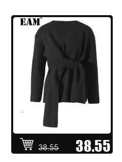 [EAM] Women Black Side Lace Spliced Big Size Elegant T-shirt New Turtleneck Long Sleeve Fashion Tide Spring Autumn 2025 1DJ2588