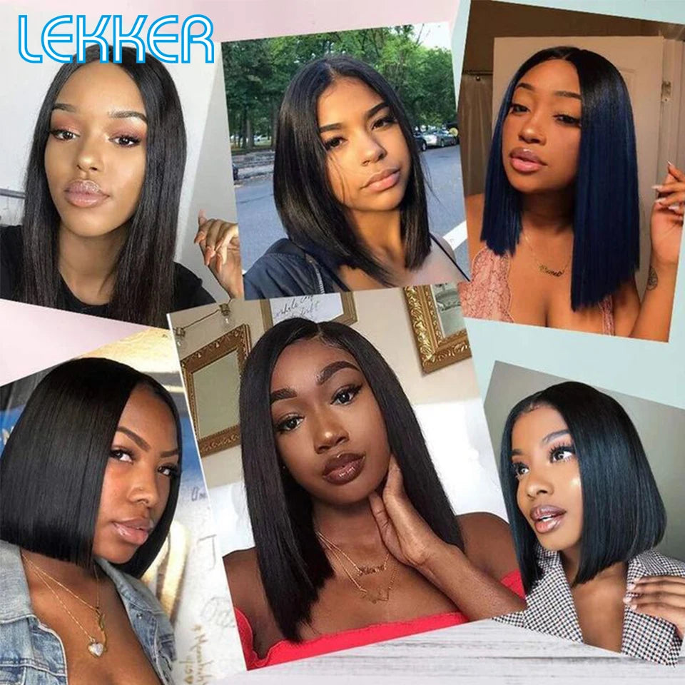 Short Blonde Straight Pixie Cut Lace Front Human Hair Wig for Women