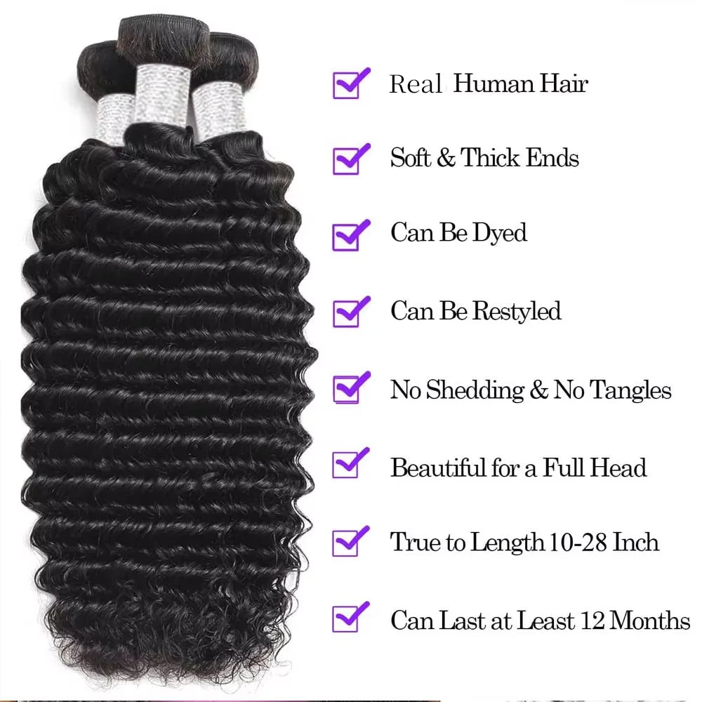 Brazilian Virgin Kinky Jerry Curly Bundles for Women