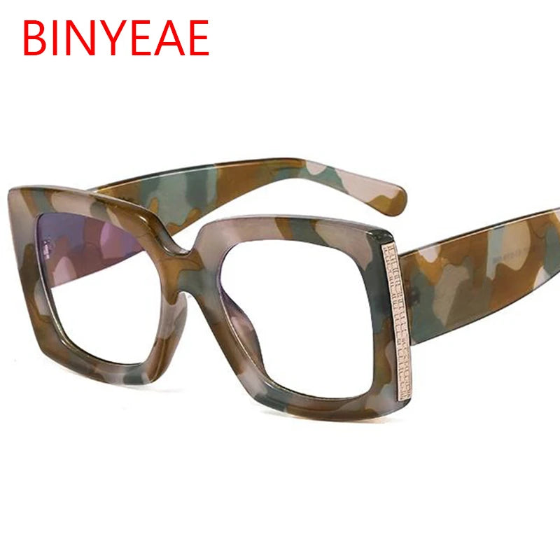 Oversized Square Blue Light Reading Glasses for Women