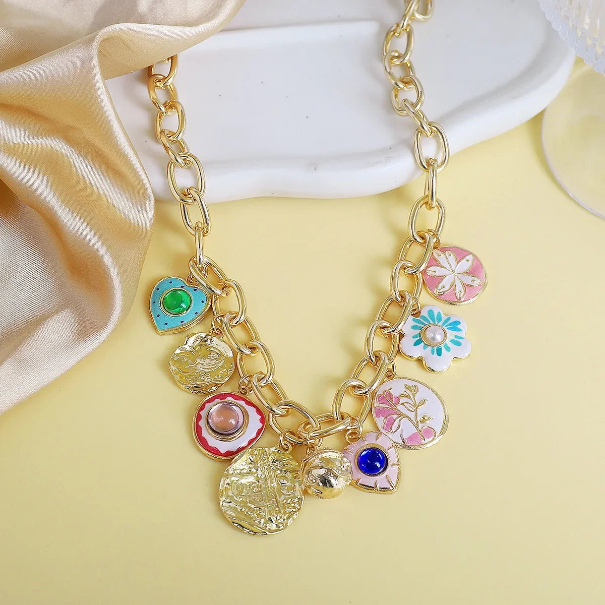 Medieval Enamel Jewelry Set