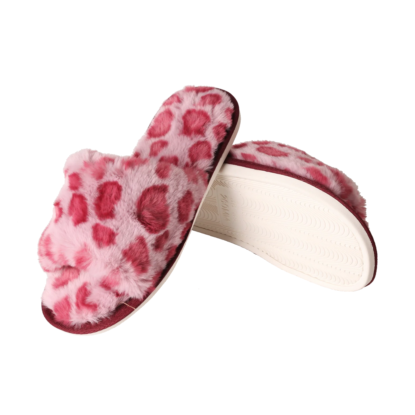 Warm Leopard Plush Indoor Slippers