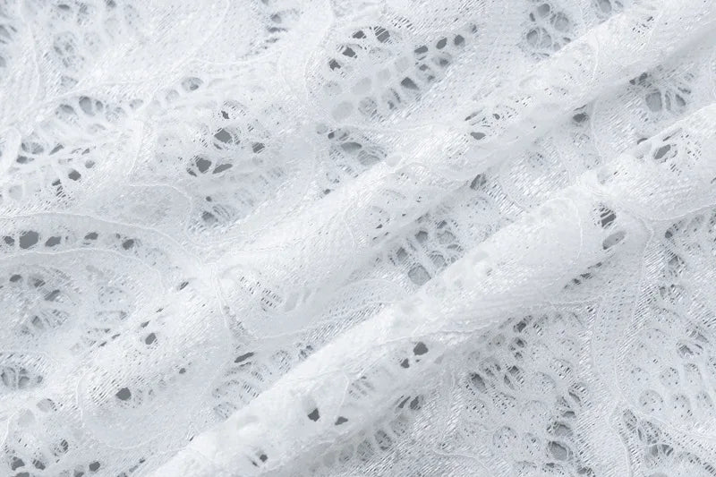 Aesthetic Lace Top Women Sexy Clothing See Through Deep V Neck Flared Long Sleeve T Shirts Party Clothes Clubwear